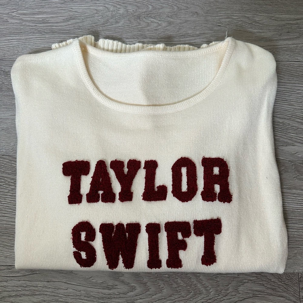 Taylor Swift Red Varsity Knit Sweater